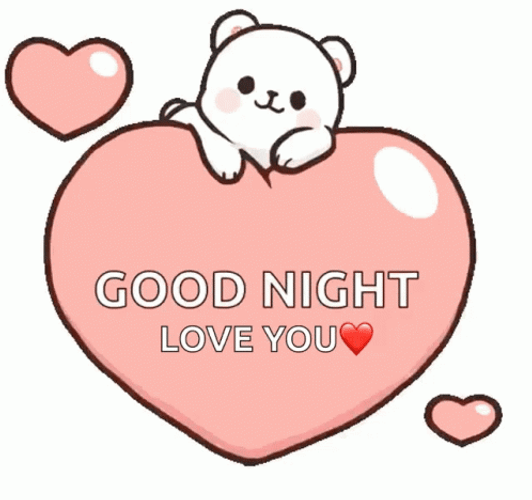 Goodnight I Love You Milk Bear GIF