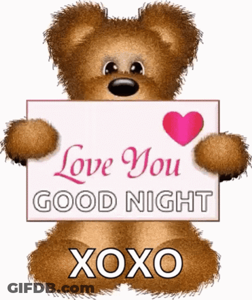 Goodnight I Love You Xoxo GIF