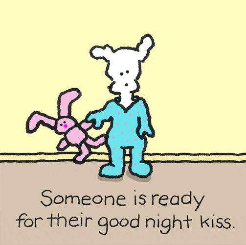 Goodnight Kiss Chippy Dog Ready For Bed GIF