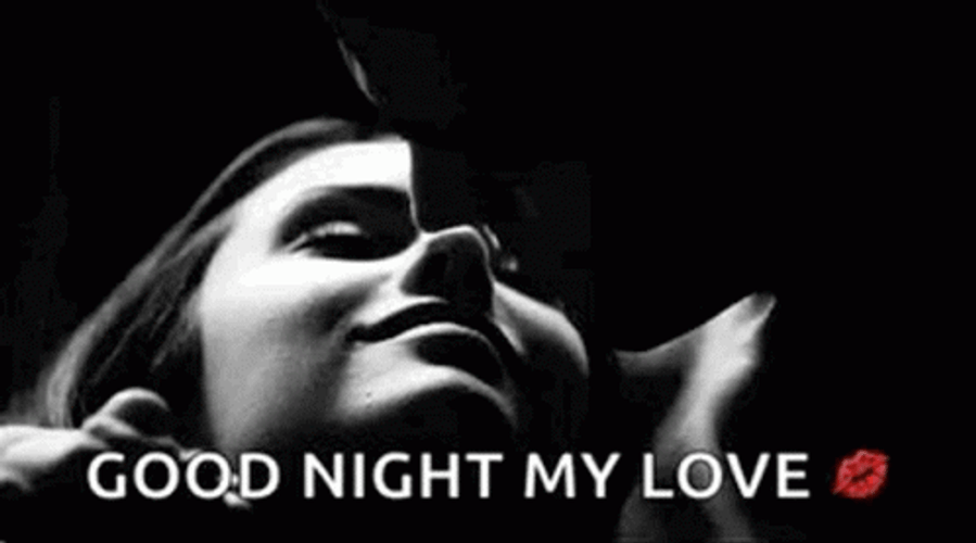 Goodnight Kiss My Love Sweet Couple GIF
