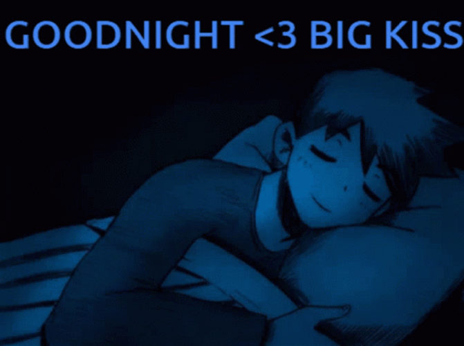 Goodnight Kiss Omori Hero Sleep GIF