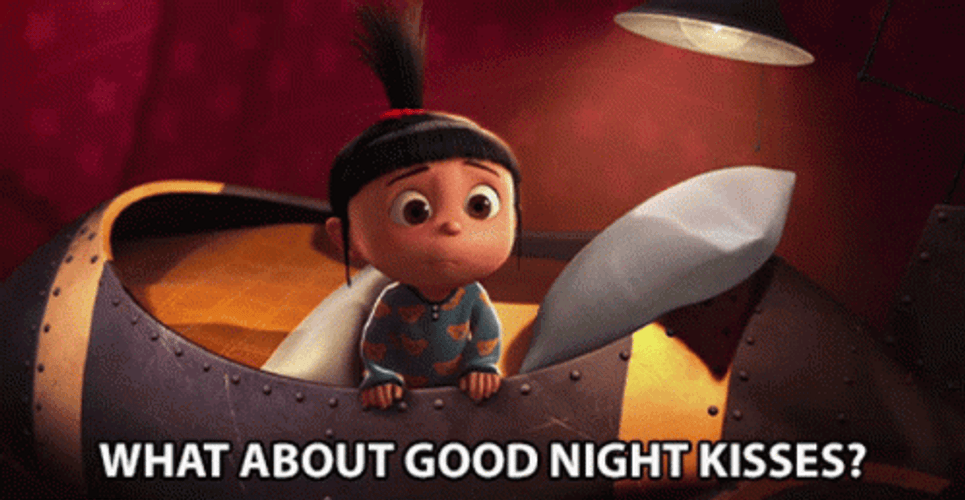 Goodnight Kiss Please Cute Agnes Despicable Me GIF