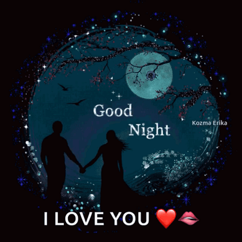 Goodnight Love Glistening Night Stars GIF