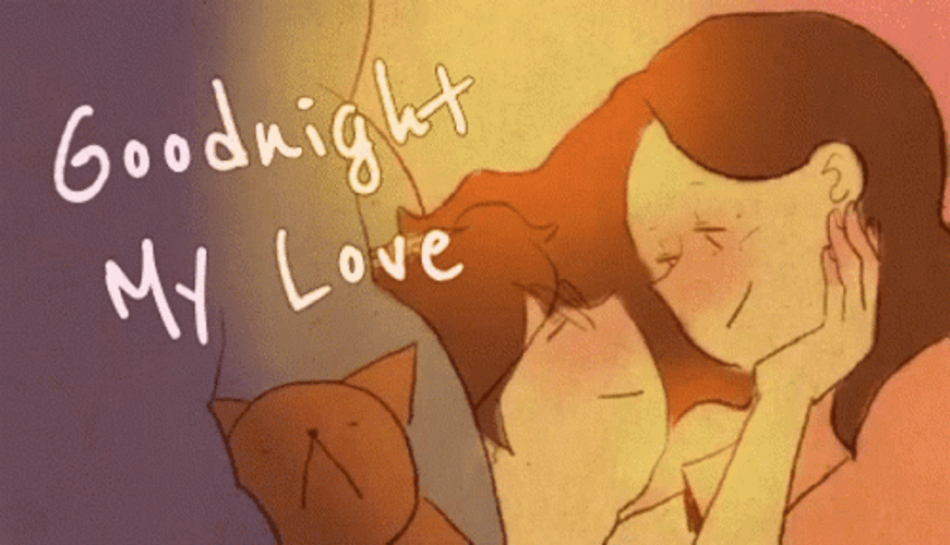 Goodnight Love Sweet Kisses Animation GIF