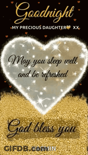 Goodnight Message For Precious Daughter GIF