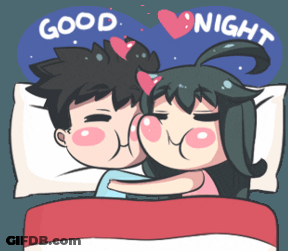 Goodnight My Love Bumping Cheeks GIF