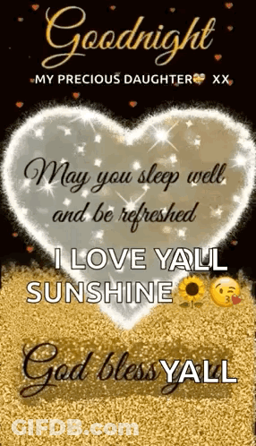 Goodnight My Precious Daughter GIF