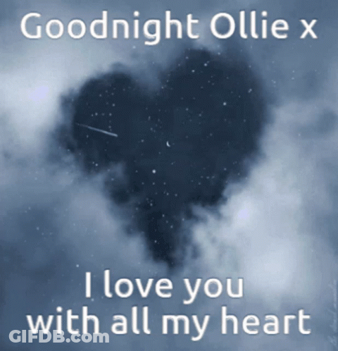 Goodnight Ollie X Message With Heart GIF