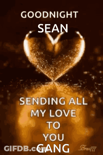Goodnight Sean Sending Love Poster GIF