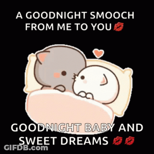 Goodnight Smooch Sweet Dreams GIF