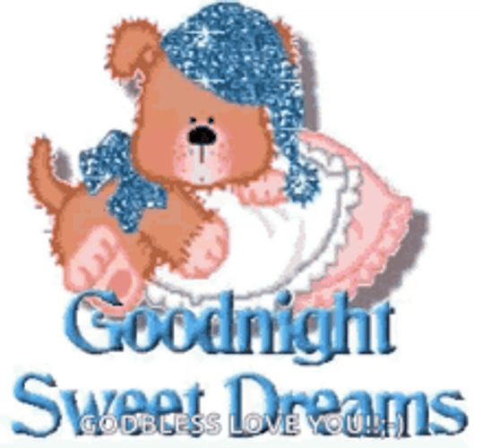 Goodnight Sweet Dreams Bear GIF