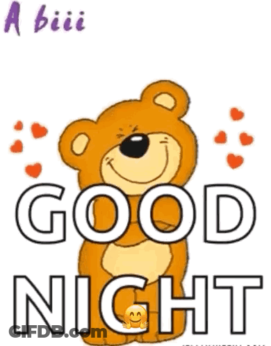 Goodnight Sweet Dreams Crescent Moon With Hearts And Stars GIF