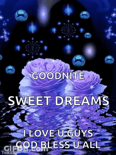 Goodnight Sweet Dreams I Love You Guys God Bless GIF
