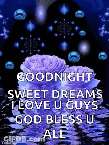 Goodnight Sweet Dreams I Love You Guys God Bless You All Poster GIF