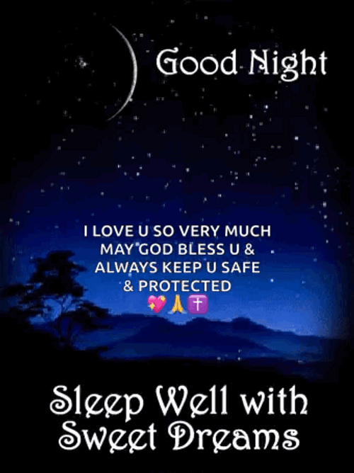 Goodnight Sweet Dreams Message GIF