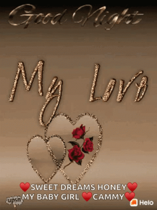 Goodnight Sweet Dreams My Love Baby Girl Cammy GIF