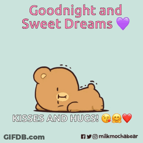 Goodnight Sweet Dreams Teddy Bears GIF