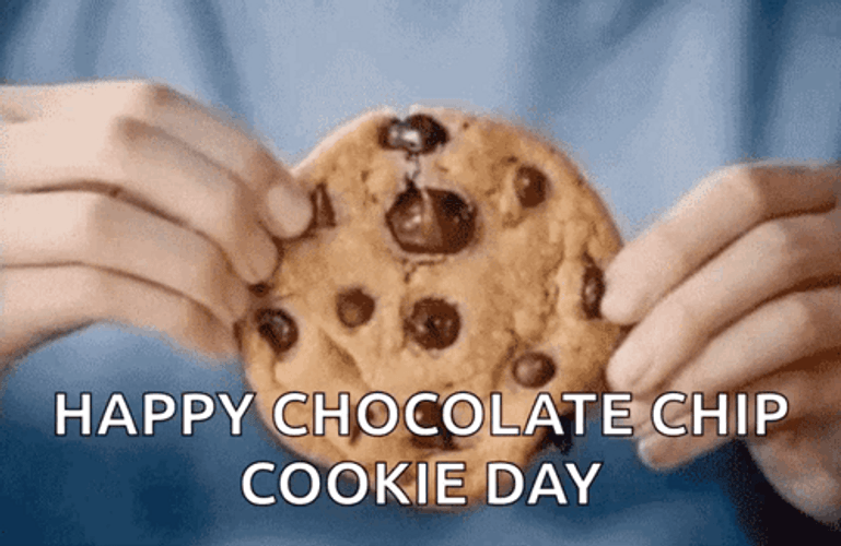 Gooey Chocolate Chip Cookie Sectioned GIF
