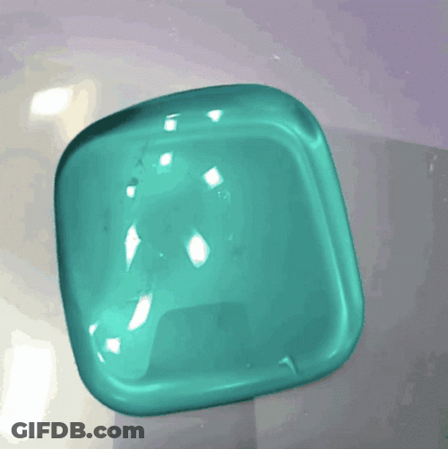 Gooey Teal Colored Slime GIF