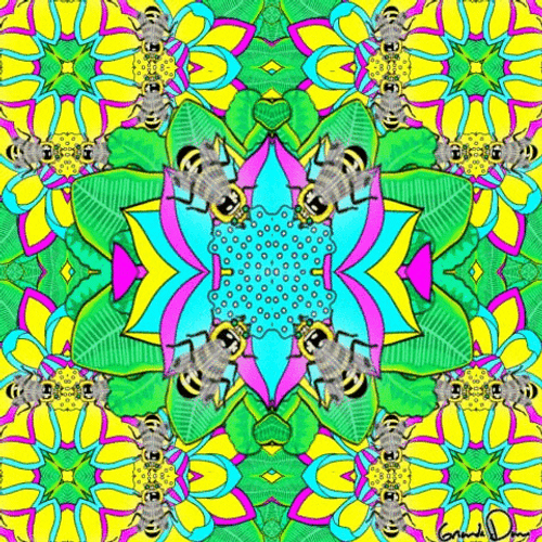 Goofy Ahh Bee Psychedelic GIF