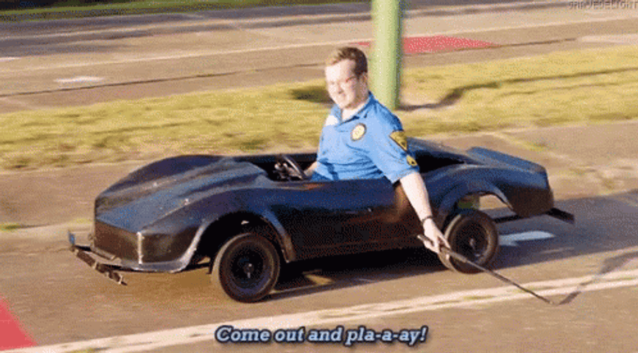 Goofy Ahh Cars Man Driving Small Vehicle GIF