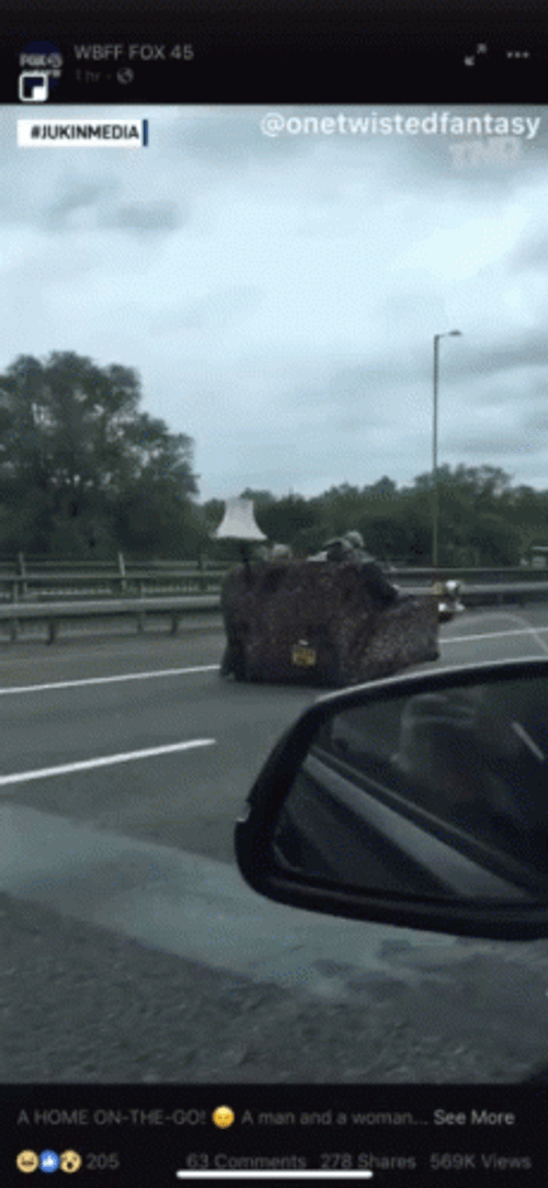 Goofy Ahh Cars Vehicle Made Of Couch GIF
