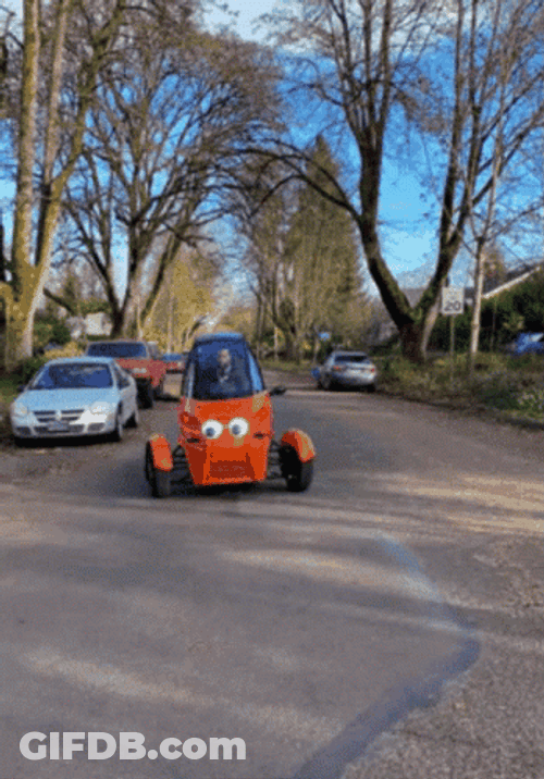 Goofy Ahh Cars With Eyes GIF