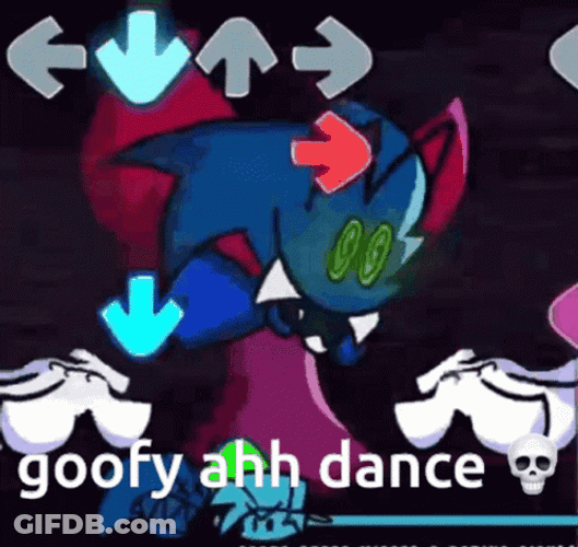 Goofy Ahh Dance Friday Night Funkin Arrows GIF