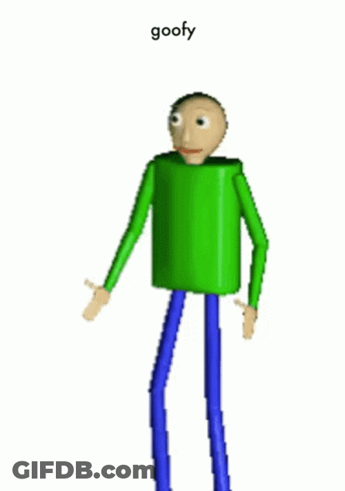 Goofy Ahh Griddy Baldi's Basics GIF