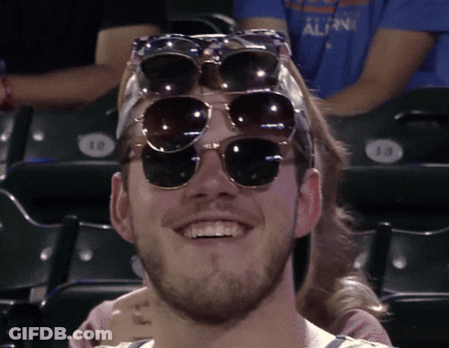 Goofy Ahh Griddy Collecting Glasses GIF