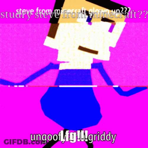 Goofy Ahh Griddy Glitch GIF