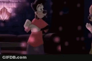 Goofy And Shaggy Dancing In Dark Room GIF