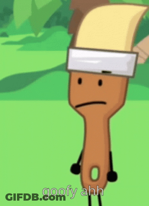 Goofy Animated Paint Brush GIF