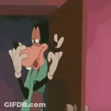 Goofy Cartoon Character Making Funny Face GIF