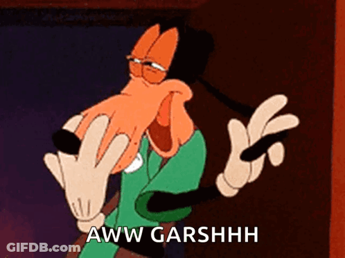 Goofy Cartoon Making Funny Face GIF
