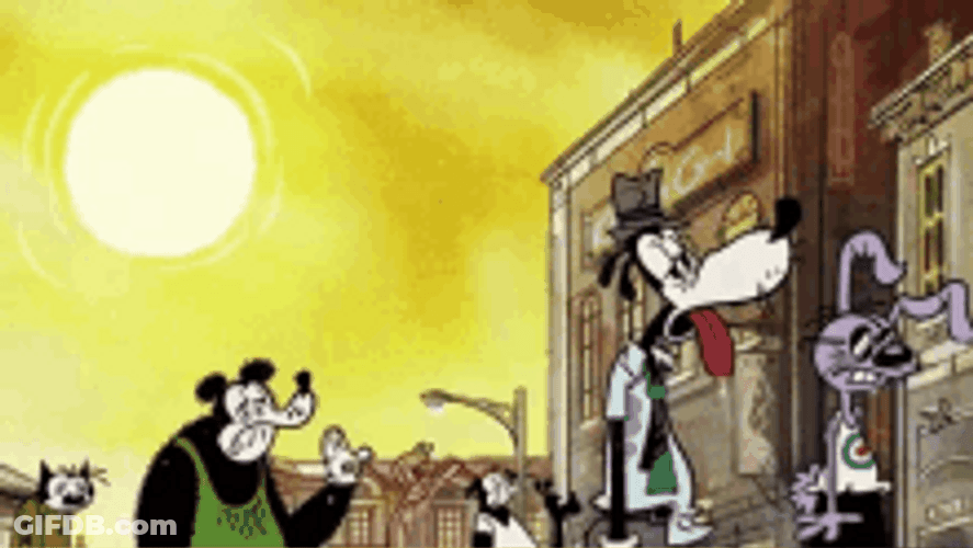 Goofy Cartoons Thirsty Sunny Hot Weather GIF