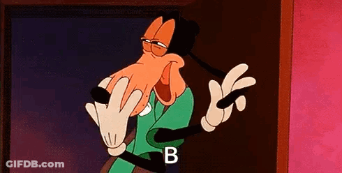 Goofy Is A Cartoon Character From Mickey Mouse 'S Adventures In The Wizarding World . GIF