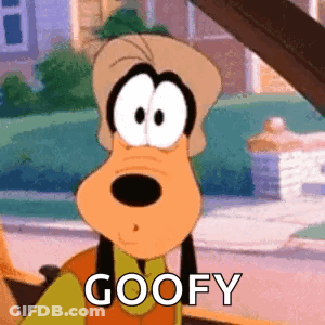 Goofy Is A Cartoon Character From Mickey Mouse 'S Donald Duck . GIF