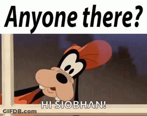 Goofy Is Looking Out Of A Window And Saying `` Anyone There ? '' GIF