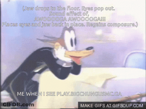 Goofy Jaw Drops Eyes Pop Sound Effect GIF