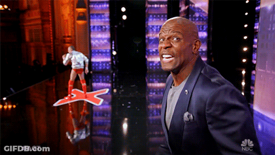 Goofy Terry Crews Screaming Ahh Meme GIF