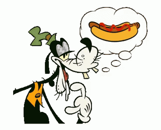 Goofy Wiener Hotdog Wednesday Hungry GIF