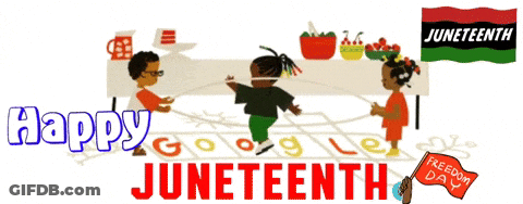 Google Doodle For Juneteenth With Flag GIF