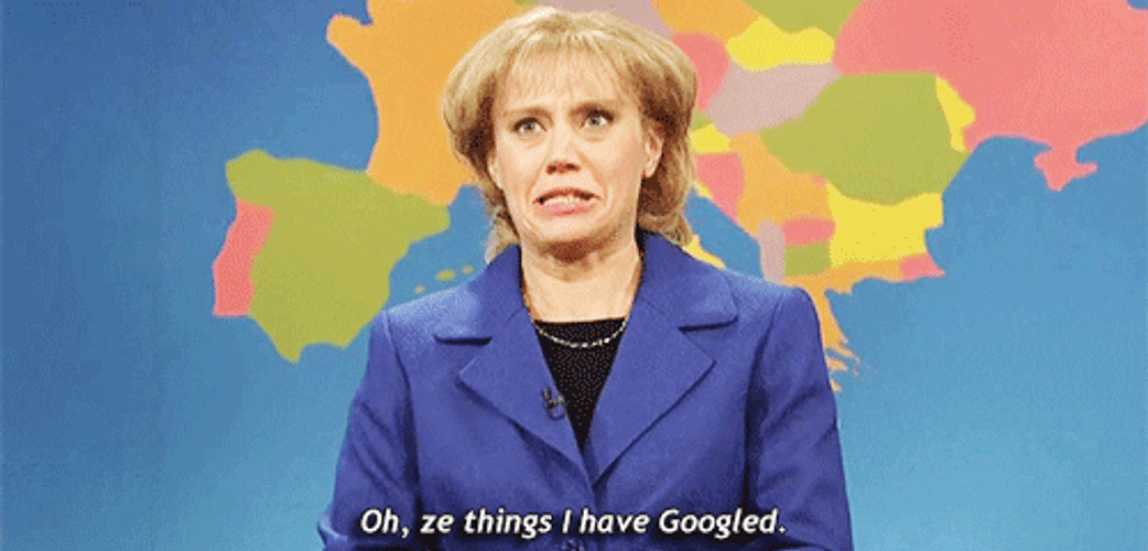Google German Kate McKinnon SNL GIF