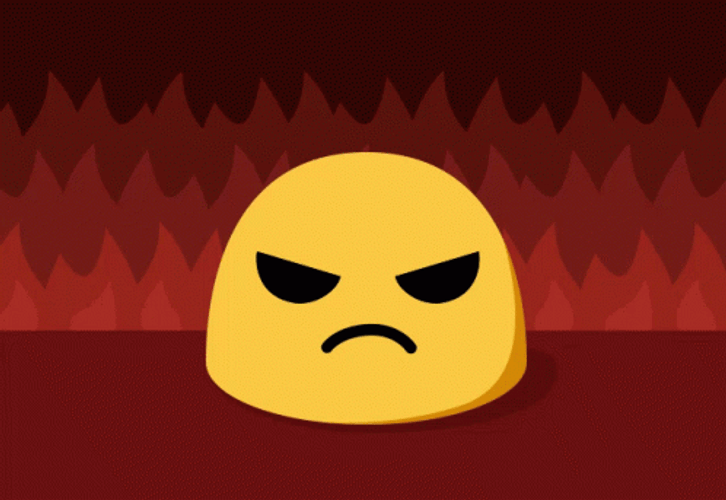 Google Hangouts Angry Fire Emoji GIF