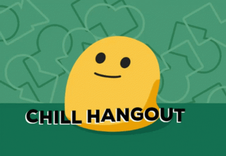 Google Hangouts Chill Emoji GIF