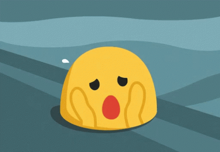 Google Hangouts Freaking Out Emoji GIF