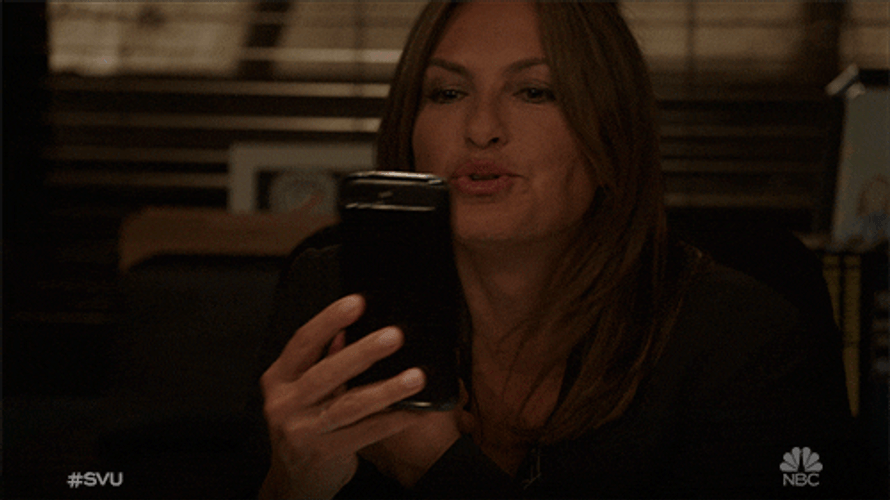 Google Hangouts Olivia Benson Kiss GIF