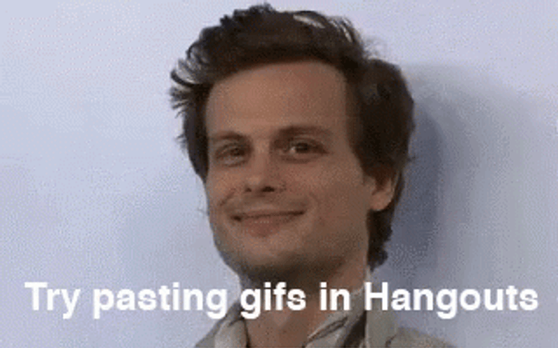 Google Hangouts Wink GIF