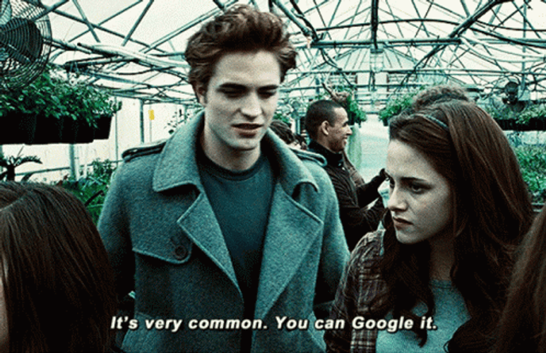 Google It Edward Bella Twilight GIF